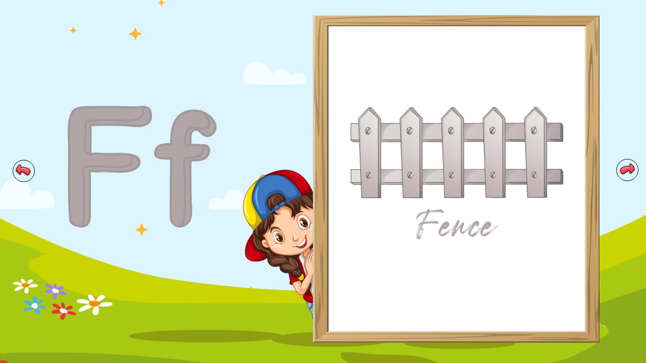 interactive f letter template