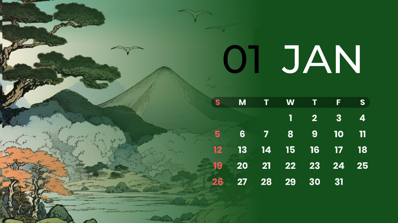 january 2025 calendar