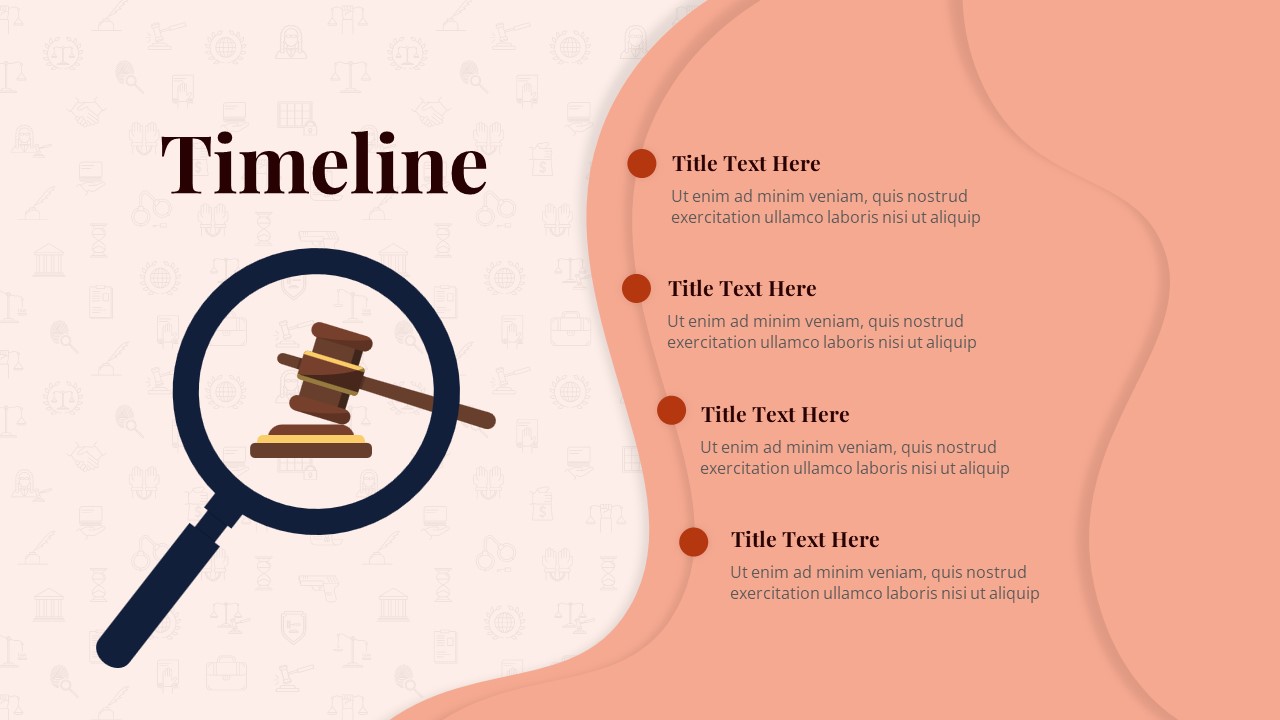 law firm agenda timeline