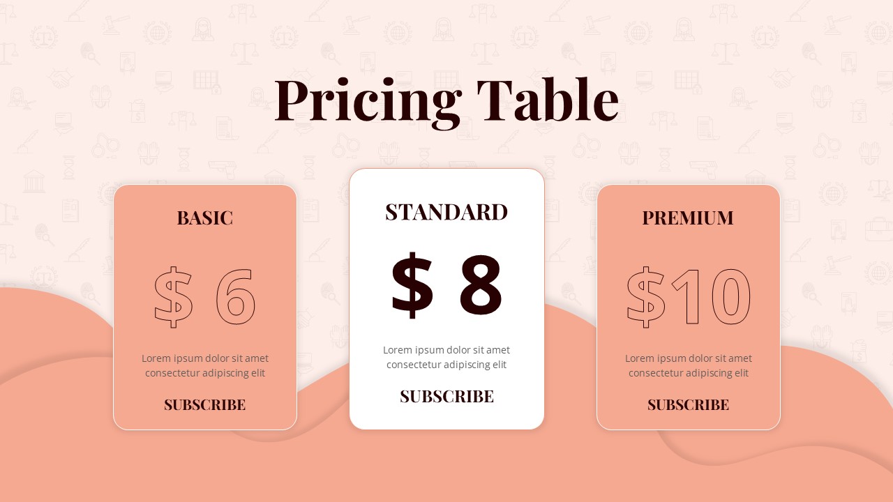 law firm pricing