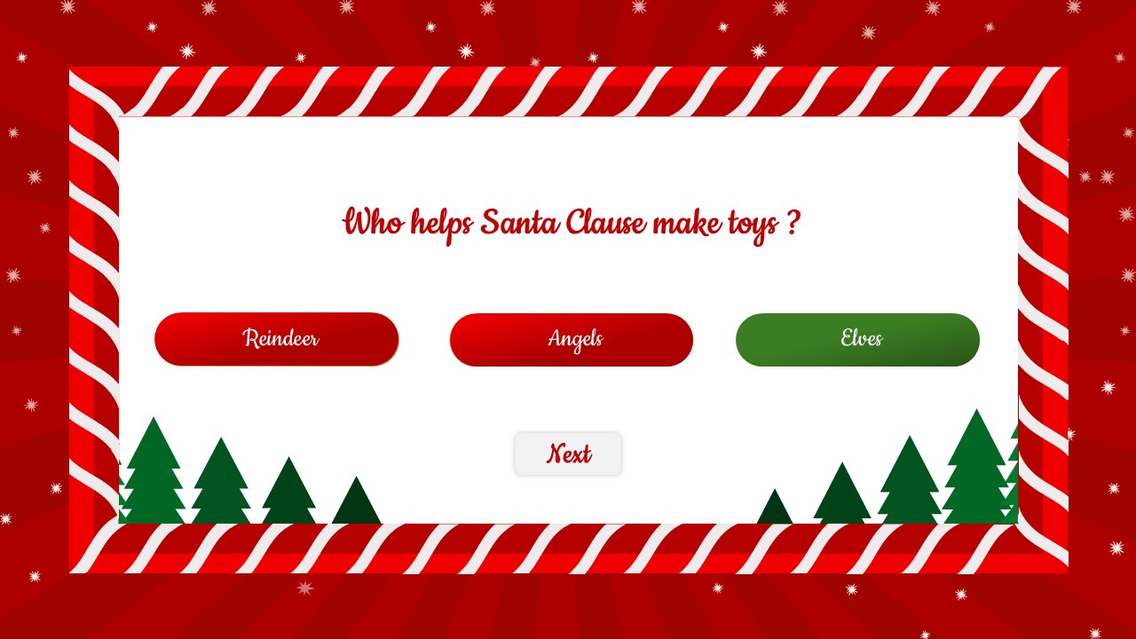 Christmas family feud template for PowerPoint and Google Slides