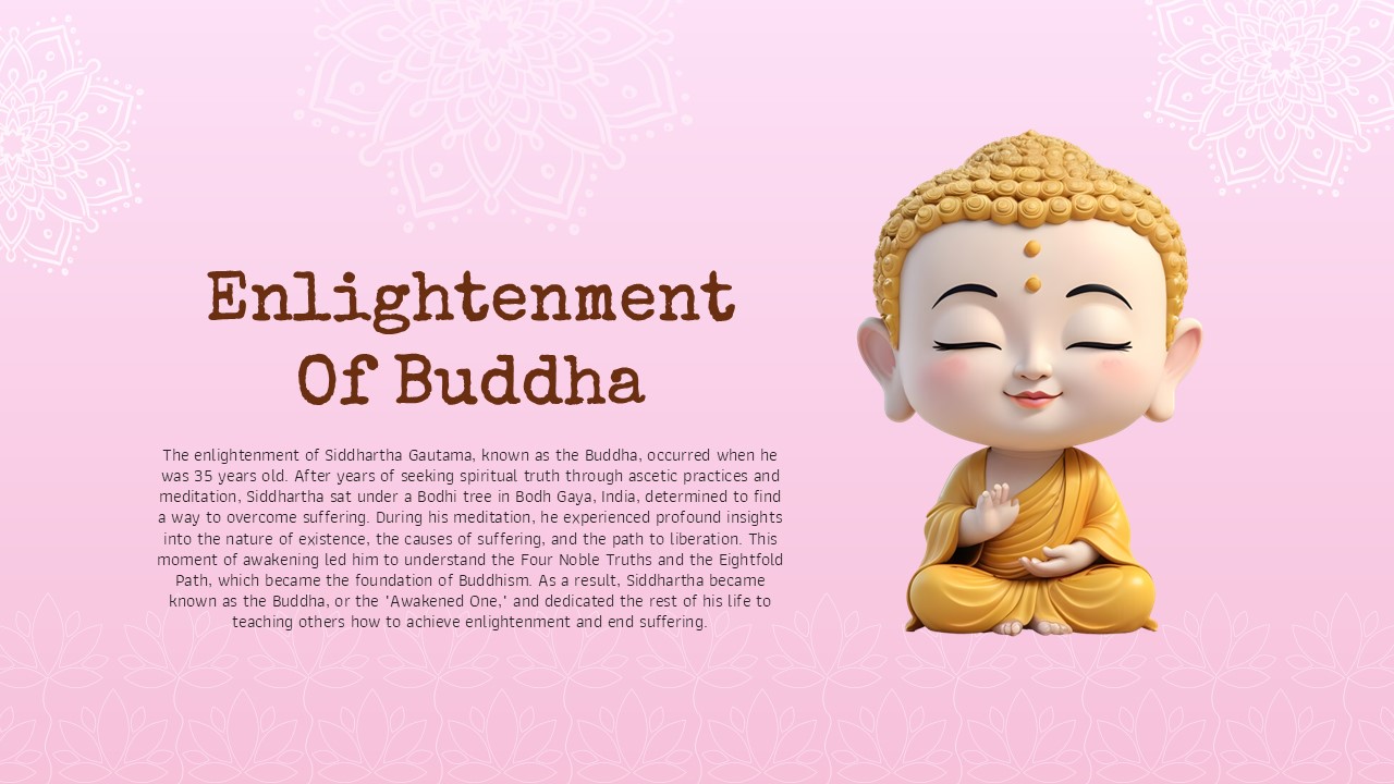 Enlightenment of buddha