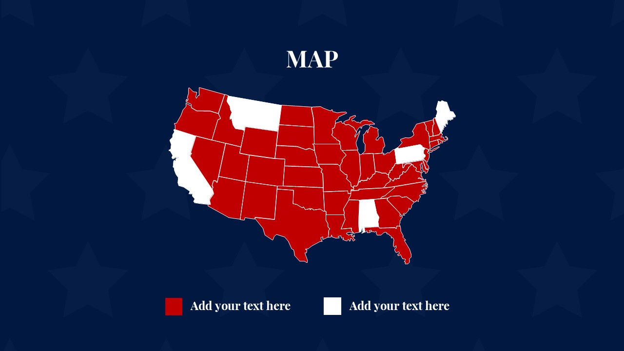 america map template