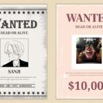 cartoon wanted poster template