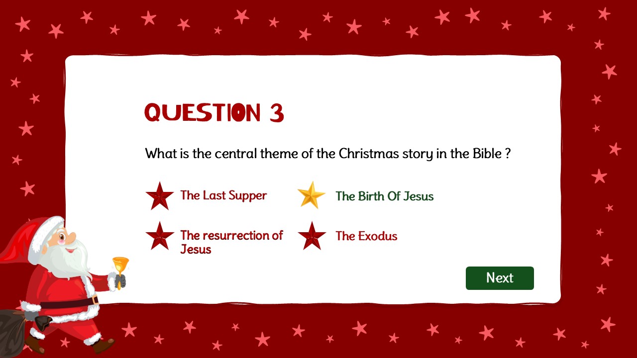 christmas quiz theme template 3