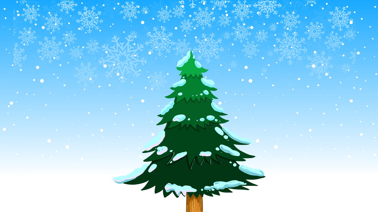 christmas tree powerpoint template