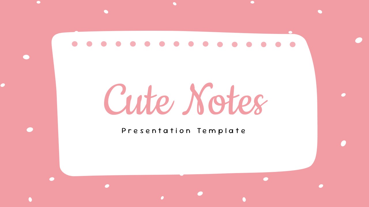 cute notes template