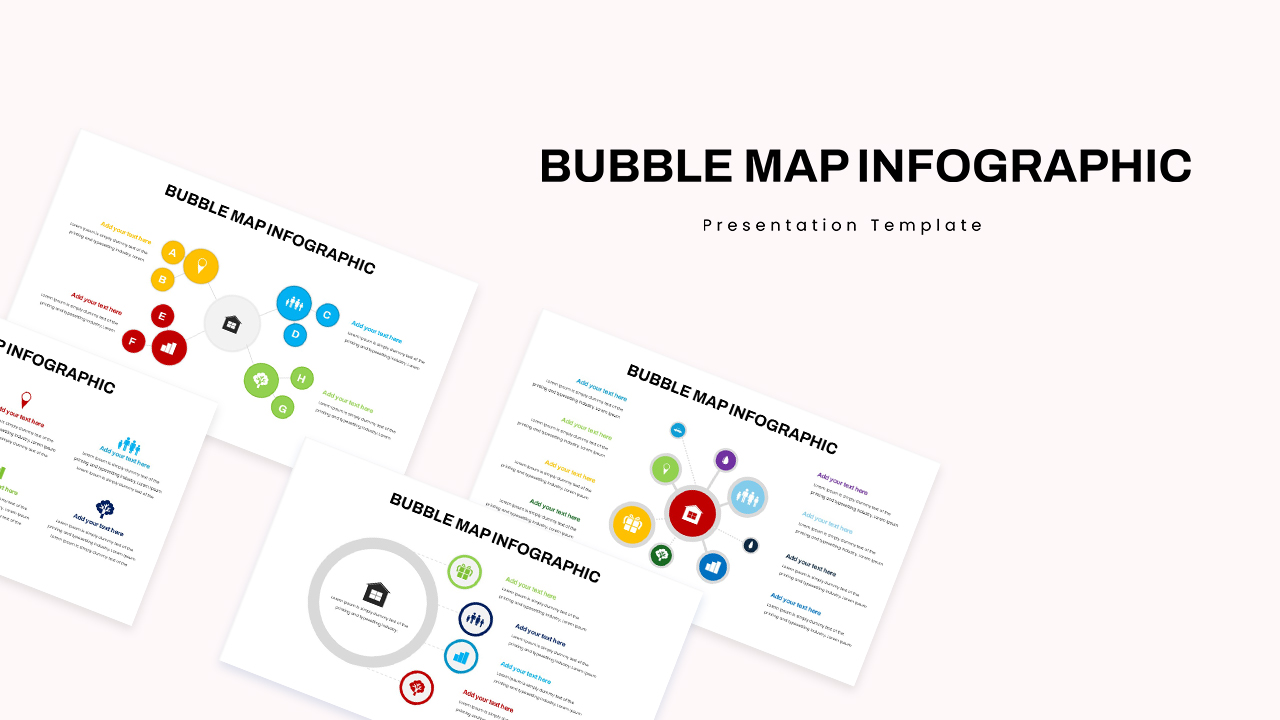 bubble map infographic template