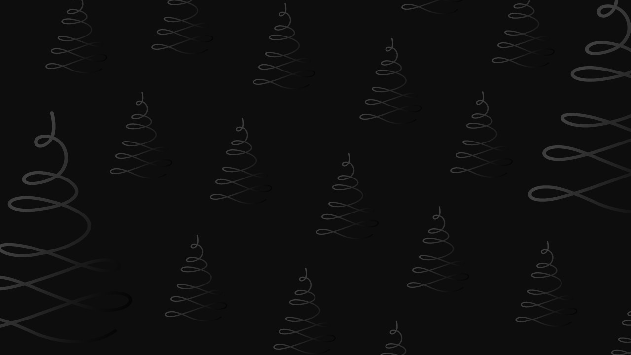 dark theme christmas tree