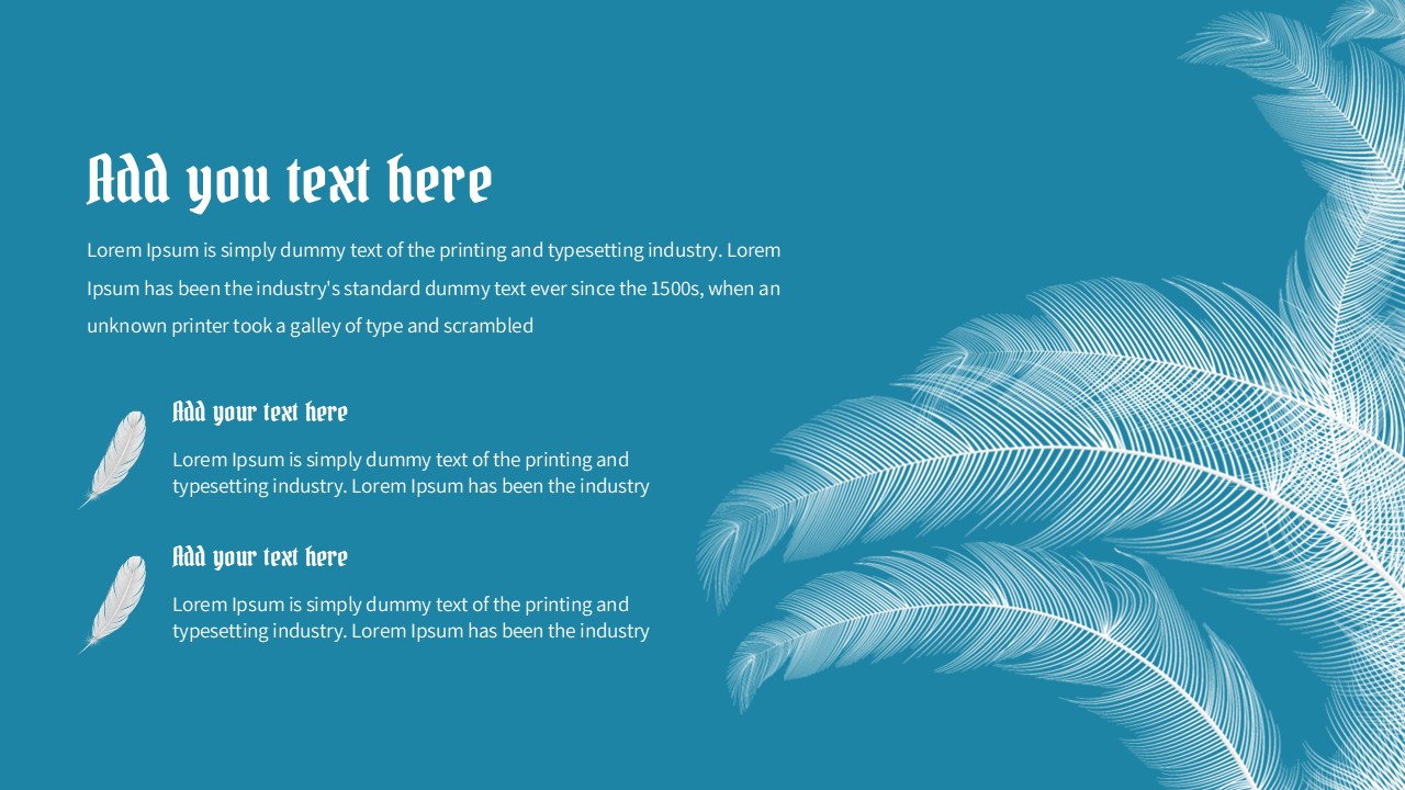 feather ppt template free download