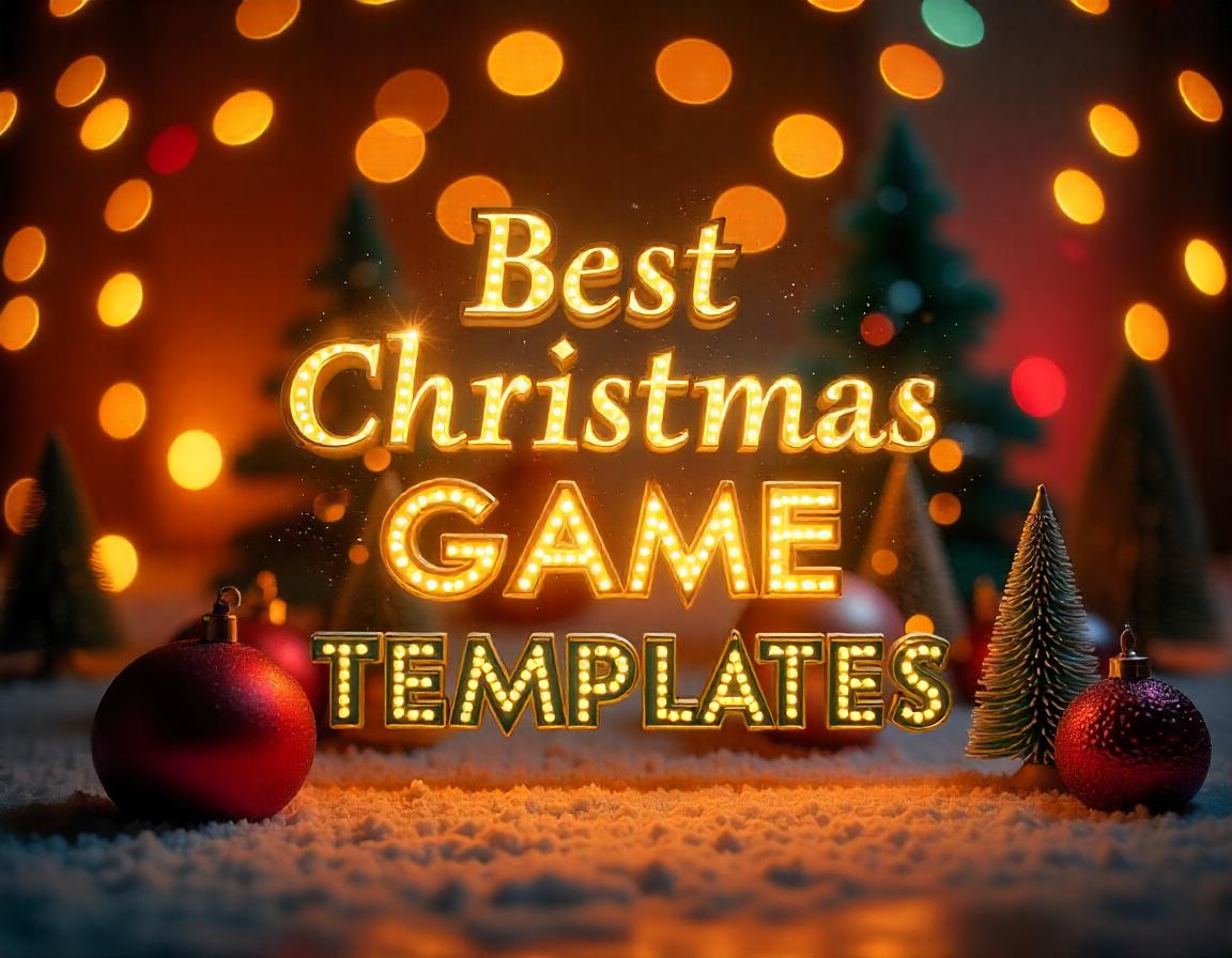 best christmas game template