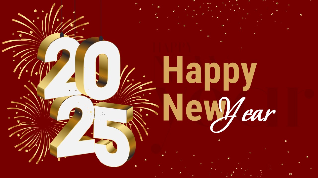 happy new year poster template