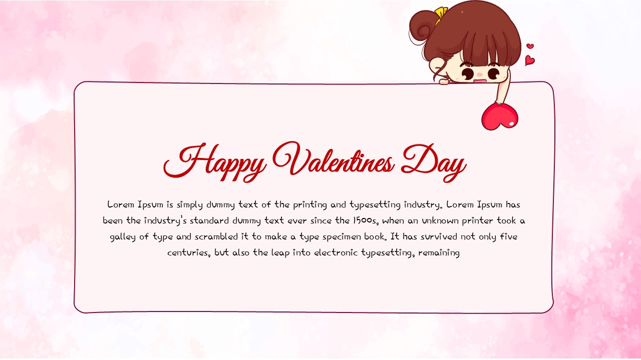 happy valentines day presentation template