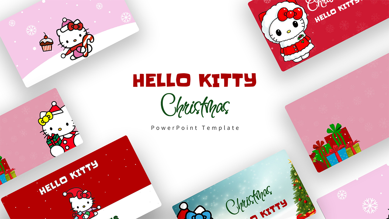 hello kitty christmas background