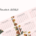 interactive 2025 calendar template