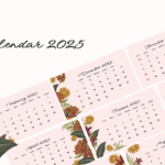 interactive 2025 calendar template