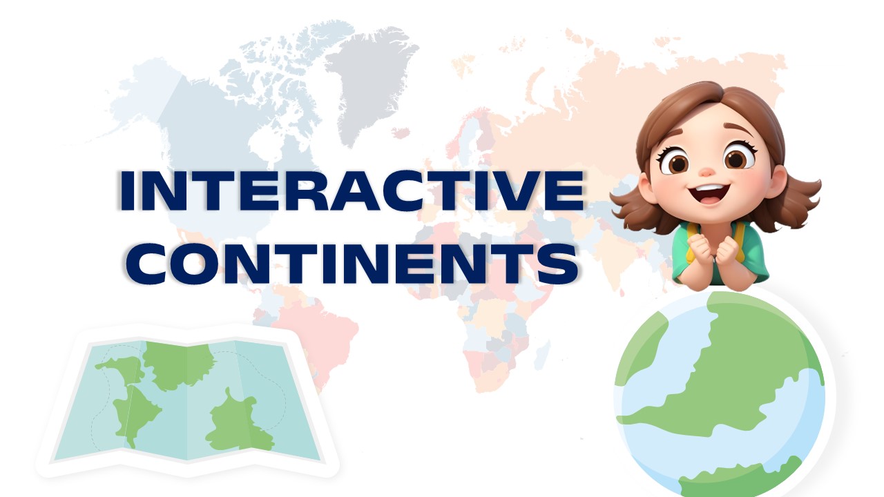 interactive continents map template