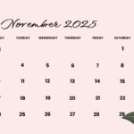 interactive november 2025 calendar template