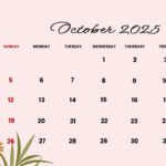 interactive october 2025 calendar template