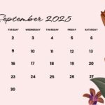 interactive september 2025 calendar template