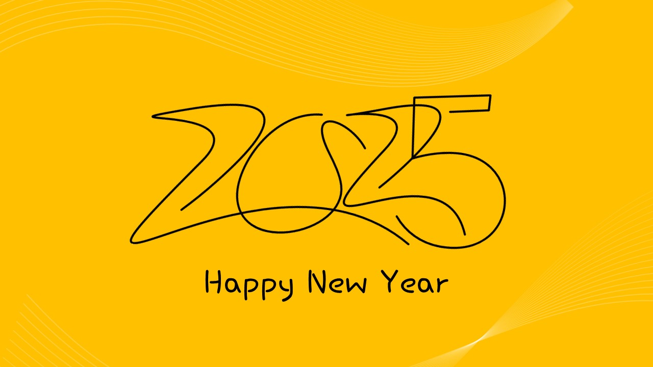 new year 2025 poster template