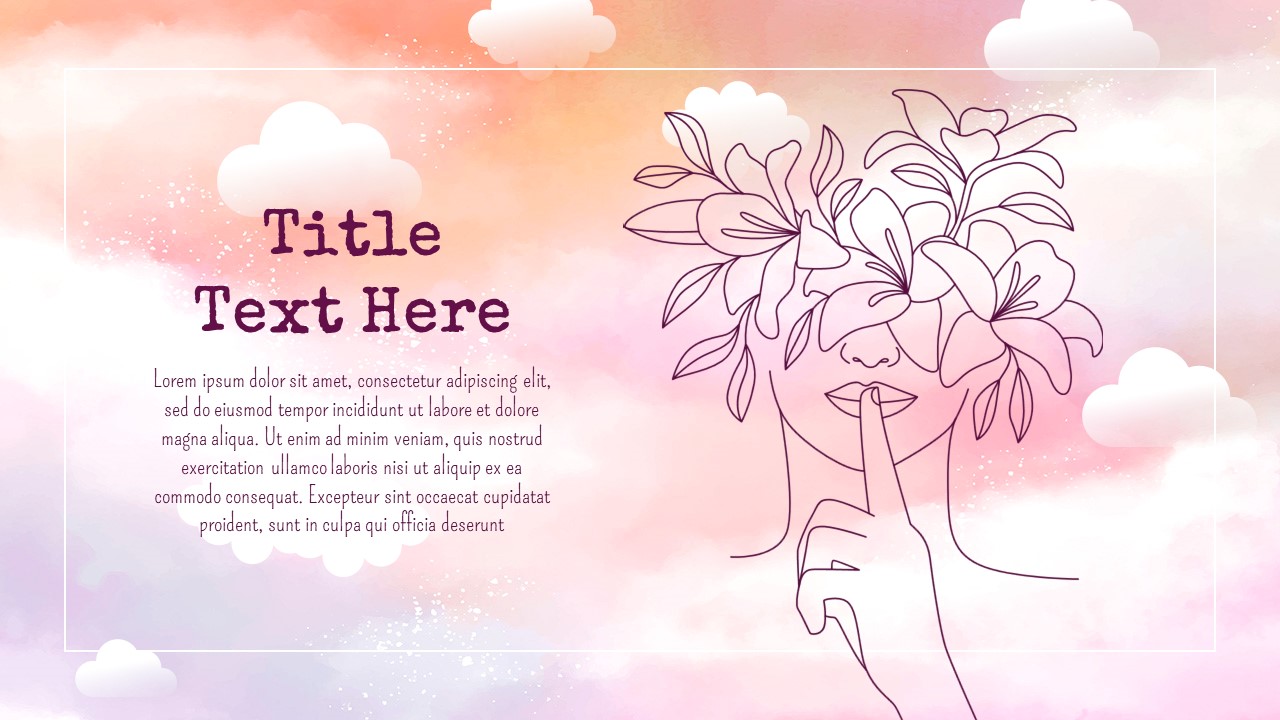 pastel color sky template