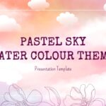 pastel sky watercolor design