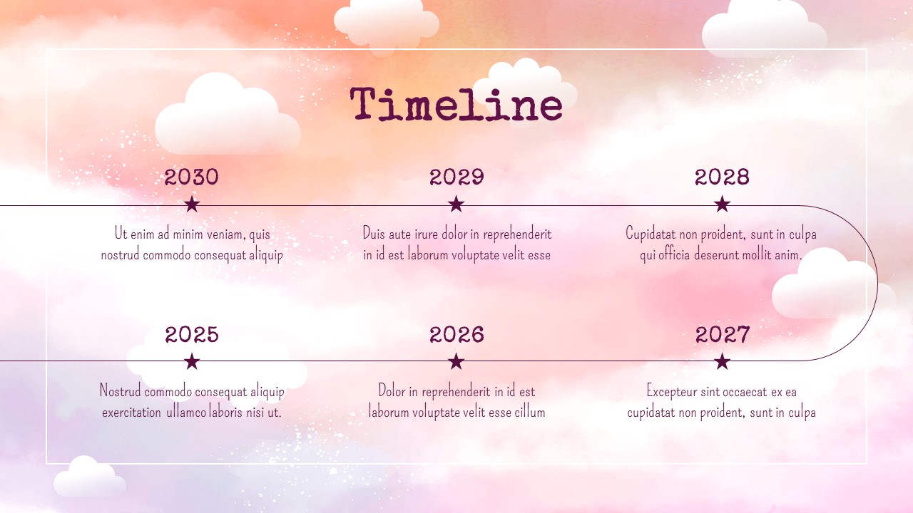 pastel skycolor timeline