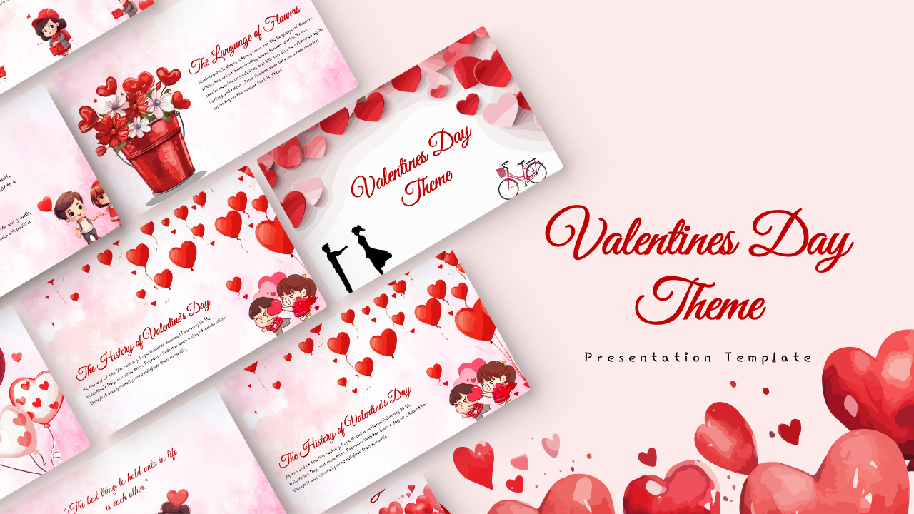 valentines day theme template