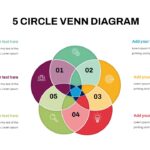 5 circle venn infographic template