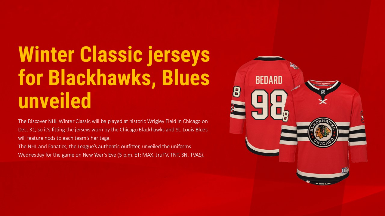 NHL Winter Classic Blackhawks Jerseys