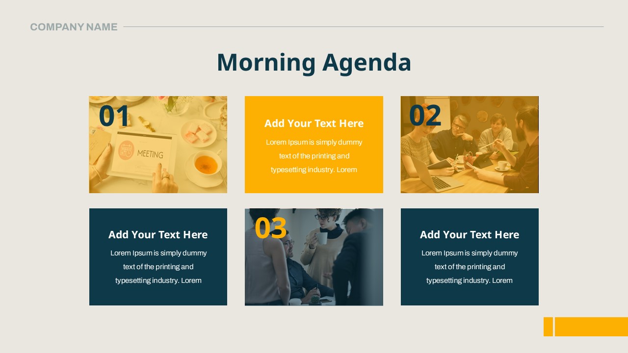 business agenda presentation template