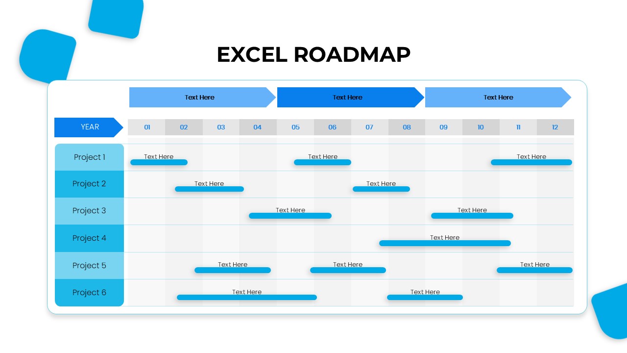 excel roadmap