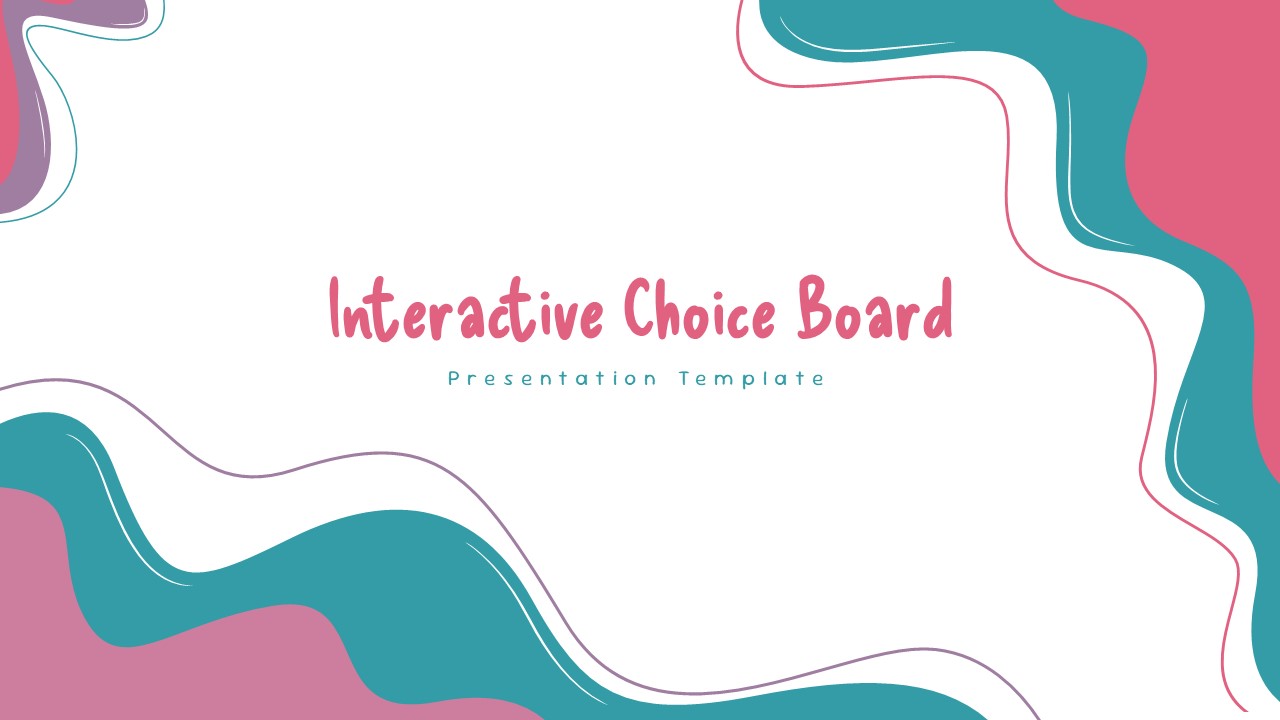 interactive choice board