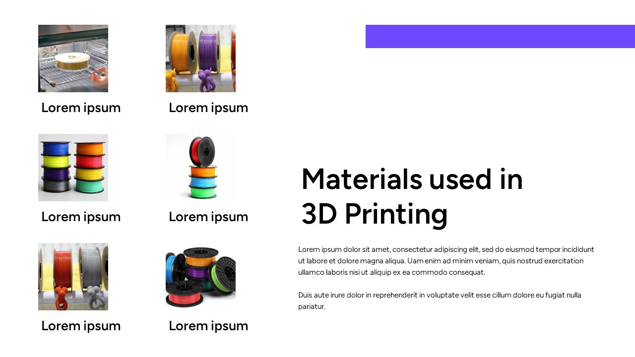 materials in 3d printing