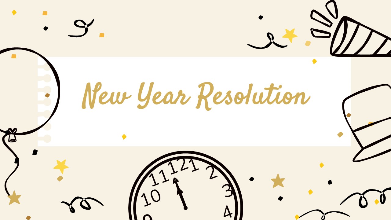 new year resolution template