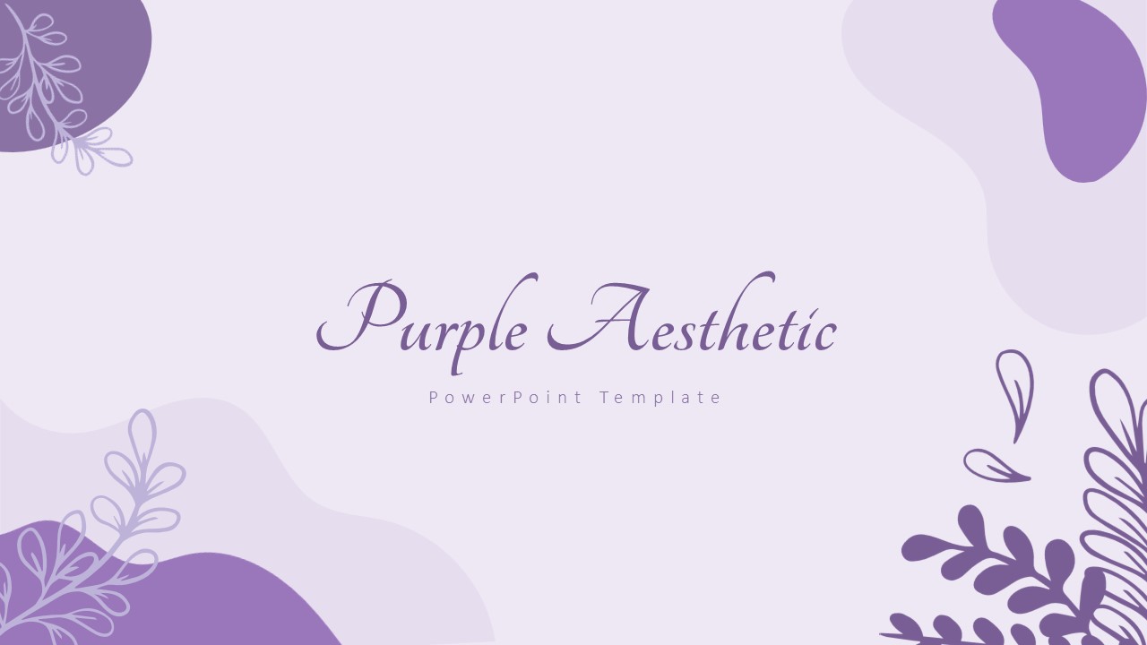 purple aesthetic template