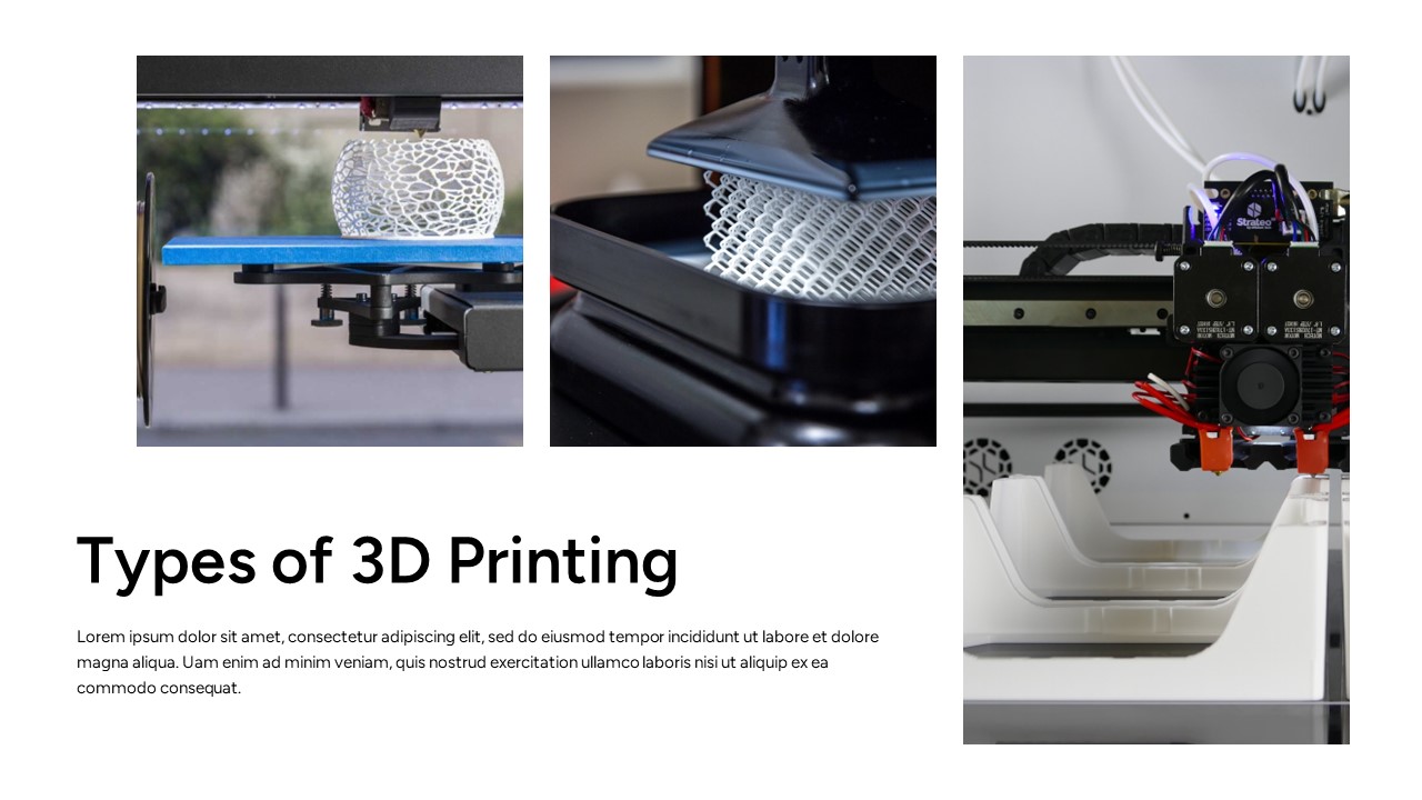 types of 3d printing