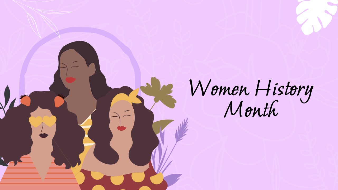 women history month presentation template