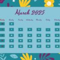 march 2025 calendar