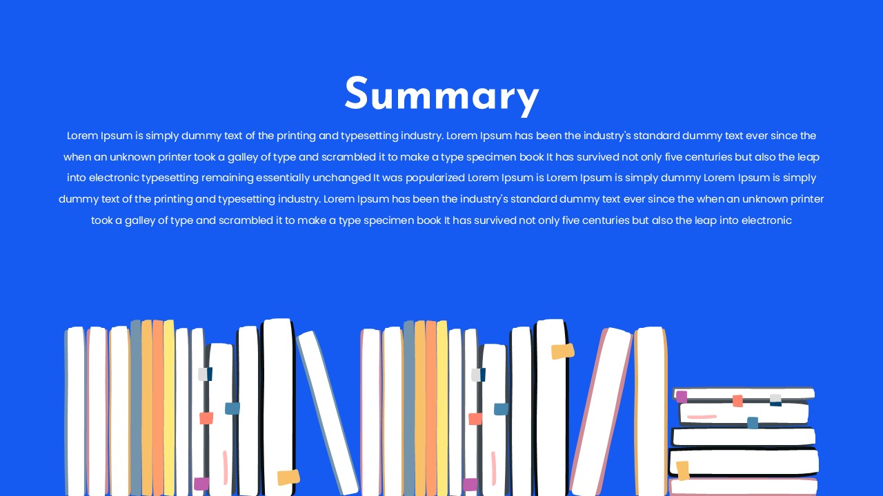 book report summary template