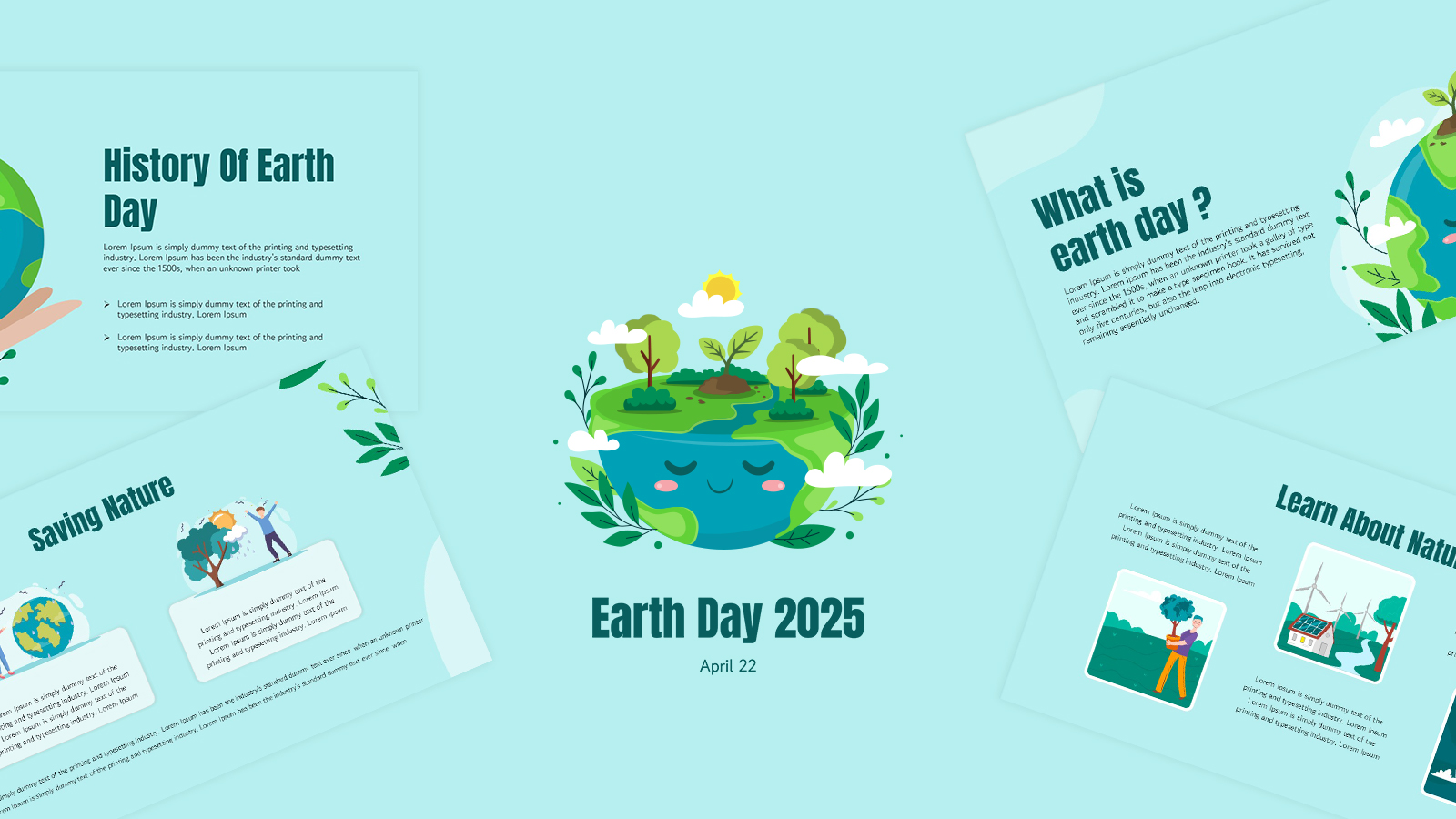 earth day 2025 template