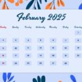 February 2025 calendar