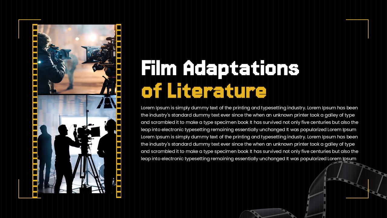 film and literature template