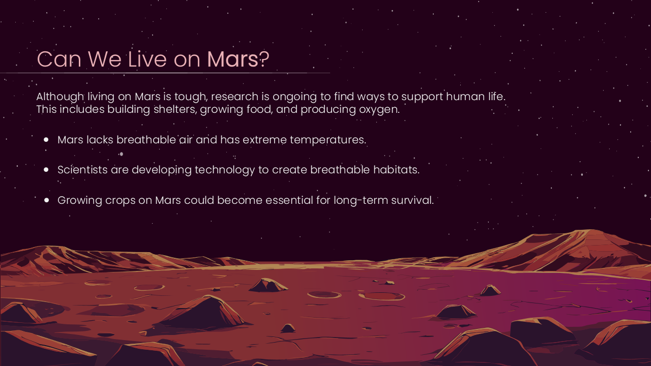 humans on mars