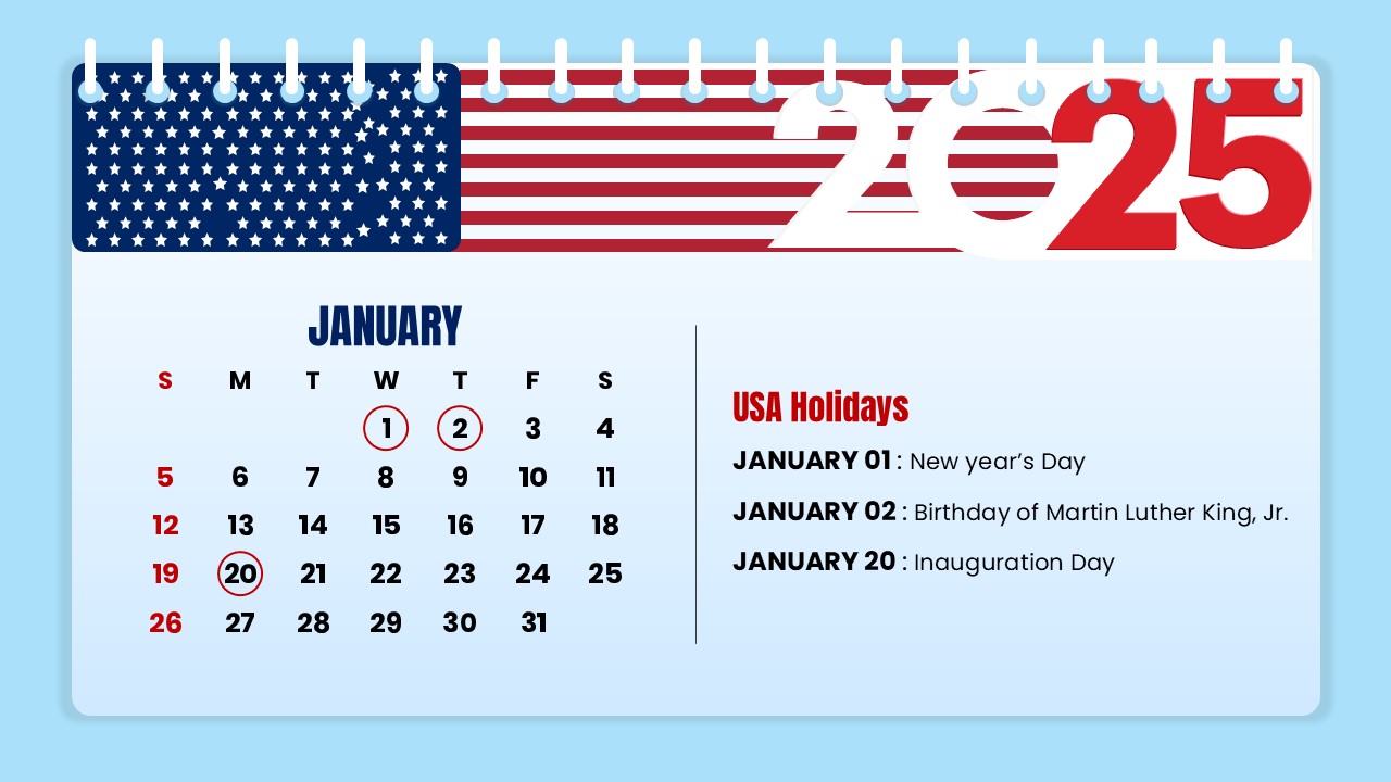 january 2025 us holidays calendar