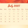 july 2025 calendar template