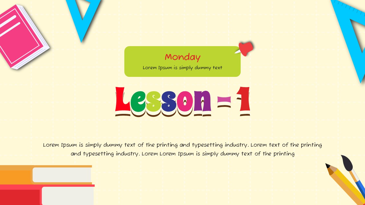 plantilla de lección