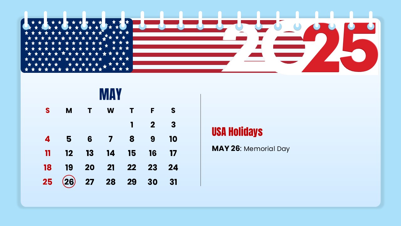 may 2025 calendar with us holidays