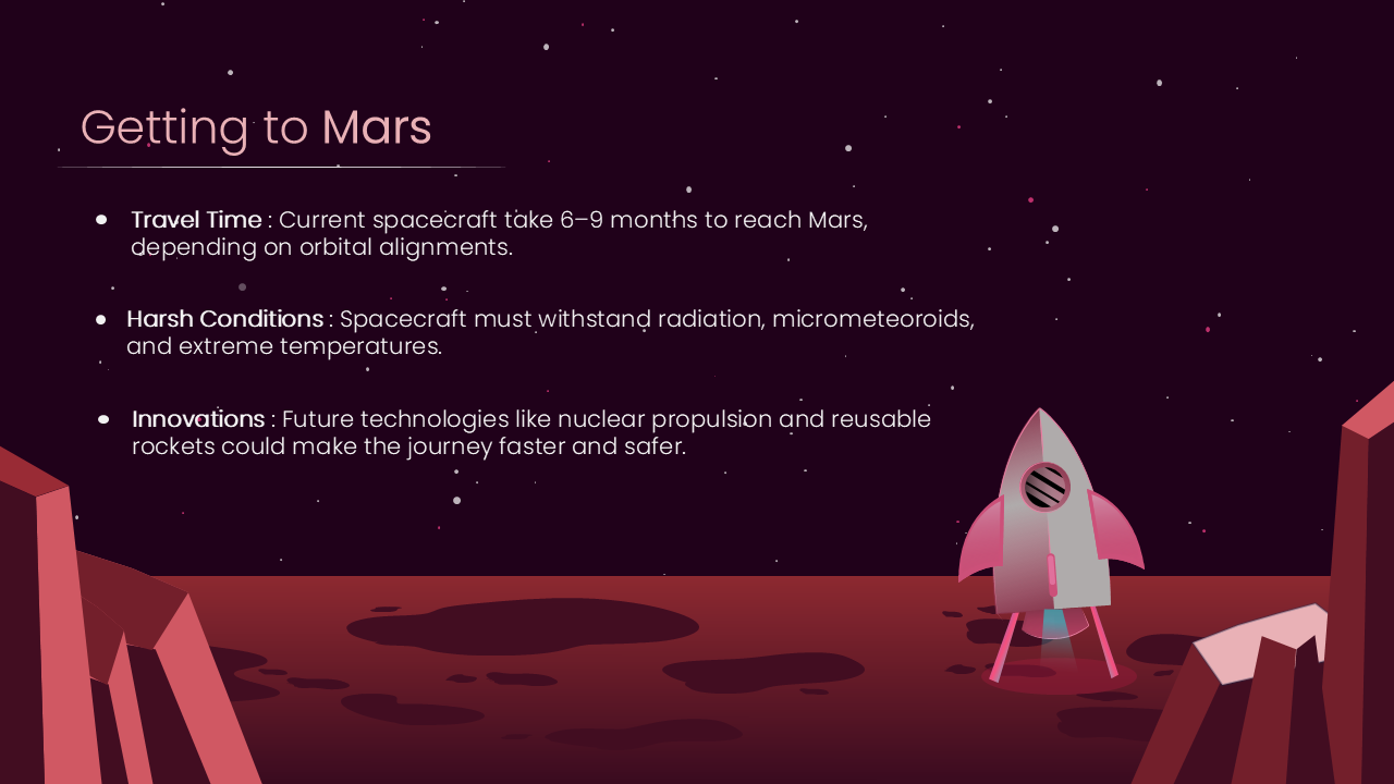 mission to mars ppt template